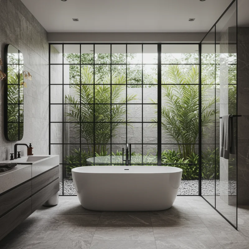 Luxury Vinyl Tile on Bathroom